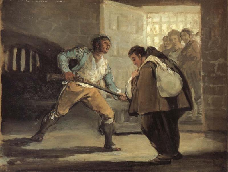 Francisco Goya El Maragato Points a gun oil painting image